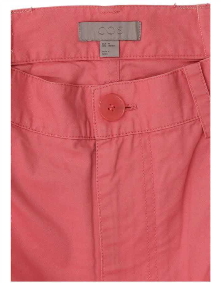 Pantaloni chino dritti a vita alta da donna COS EU 40 Medium W30 L27 Rosa