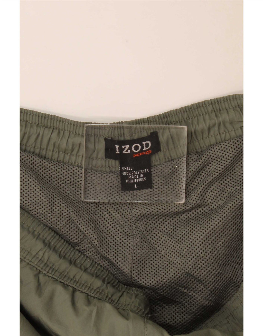 Pantaloni da tuta da uomo Izod grandi in poliestere kaki