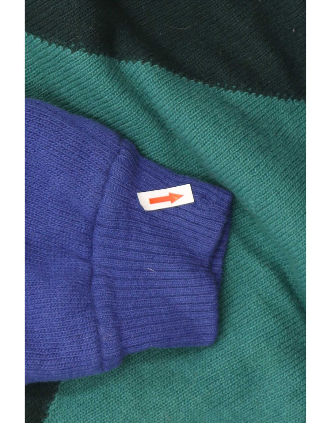 Gianni Versace Maglione da uomo con collo alto e color block verde medio