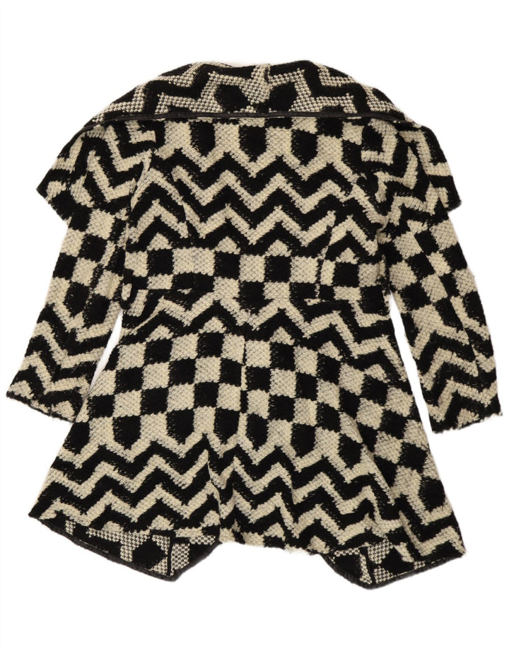 Soprabito da donna Oasis UK 16 Grande viscosa geometrica nera