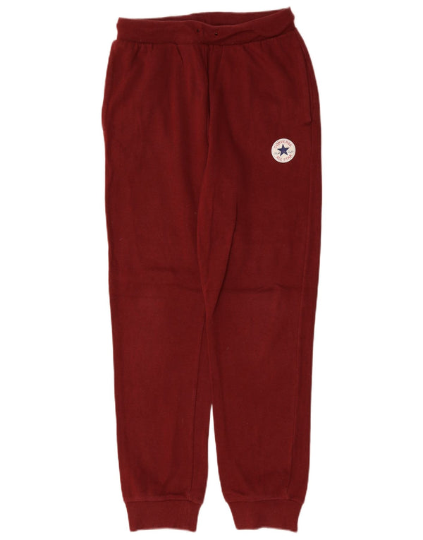 Converse Girls Tracksuit Trousers Joggers 13-14 Years XL Maroon Cotton