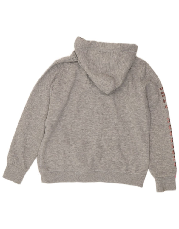 Felpa con cappuccio da atletica leggera da donna Superdry UK 16 grande grigio chiazzato