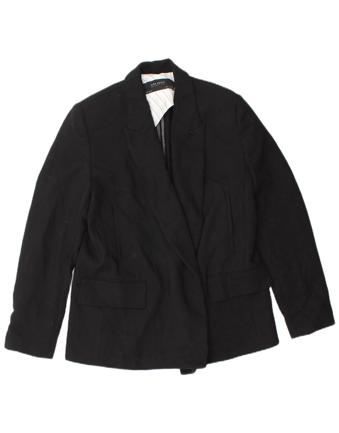 Giacca blazer da donna Zara UK 14 poliestere nero medio