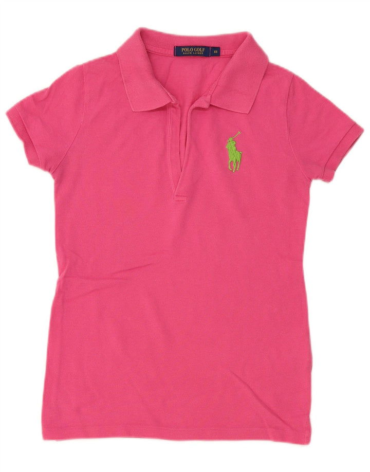 POLO RALPH LAUREN Polo da donna UK 6 XS Cotone rosa