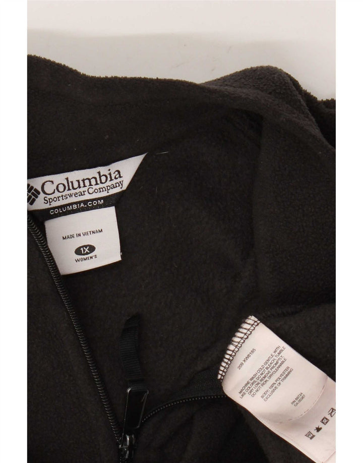 Giacca in pile oversize da donna Columbia UK 18 XL Poliestere nero