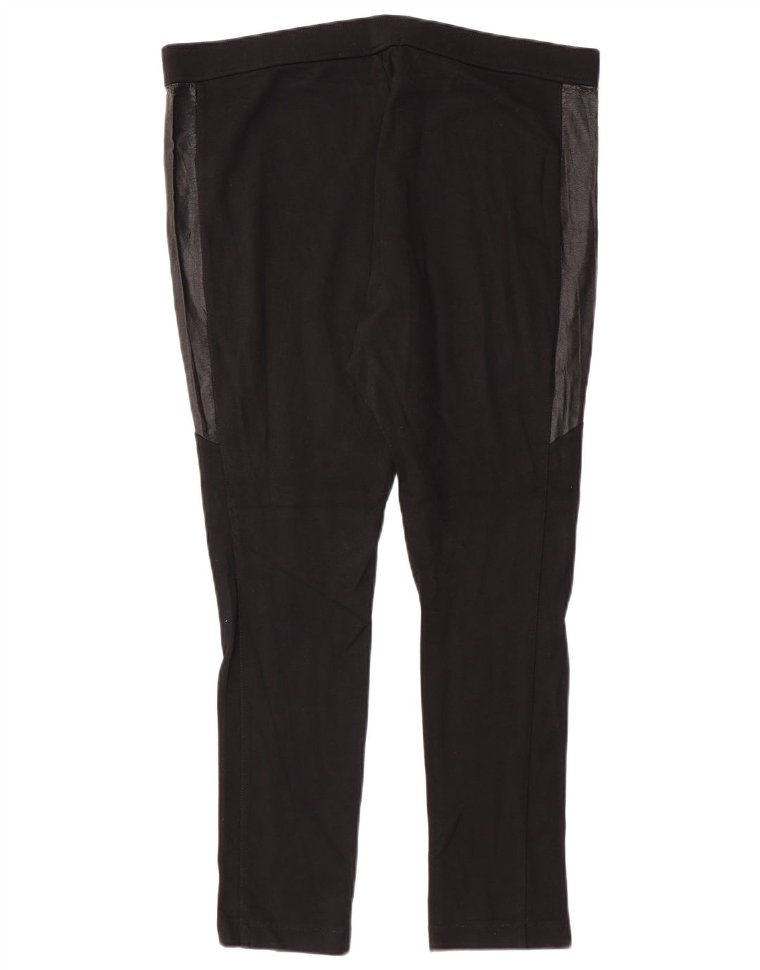 Chaps Leggings da donna UK 16 Large Nero Colourblock Viscosa