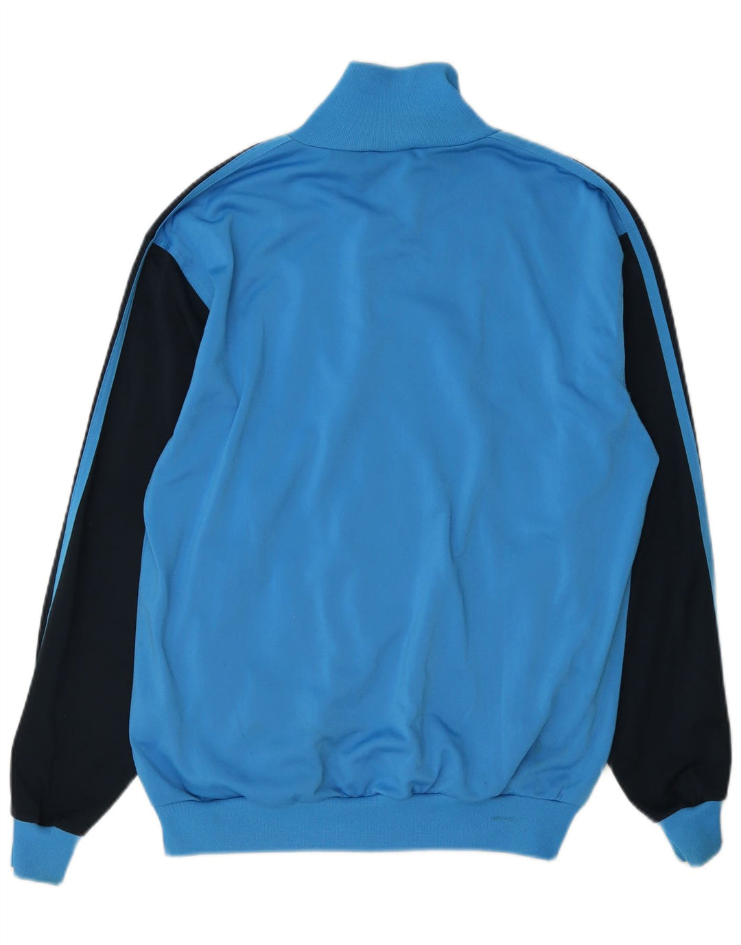 Giacca da tuta da uomo Adidas UK 36/38 Small Blu Colourblock Poliestere