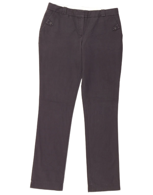 Pantaloni chino slim da donna Massimo Dutti EU 42 Large W32 L33 Blu navy