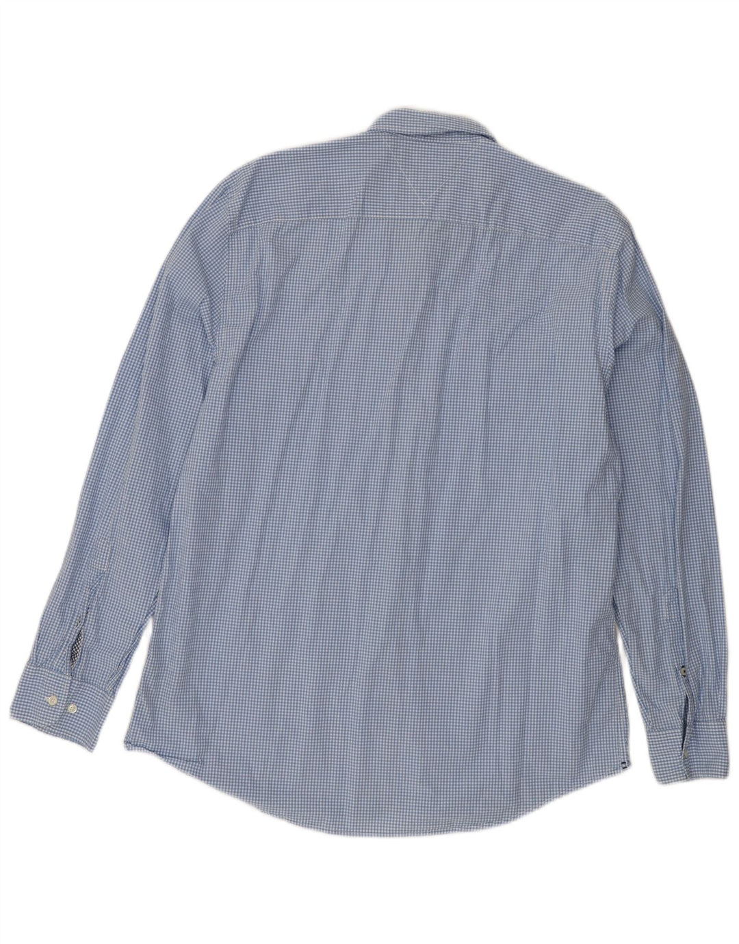 Camicia da uomo Regular Fit Tommy Hilfiger XL blu in cotone a quadretti