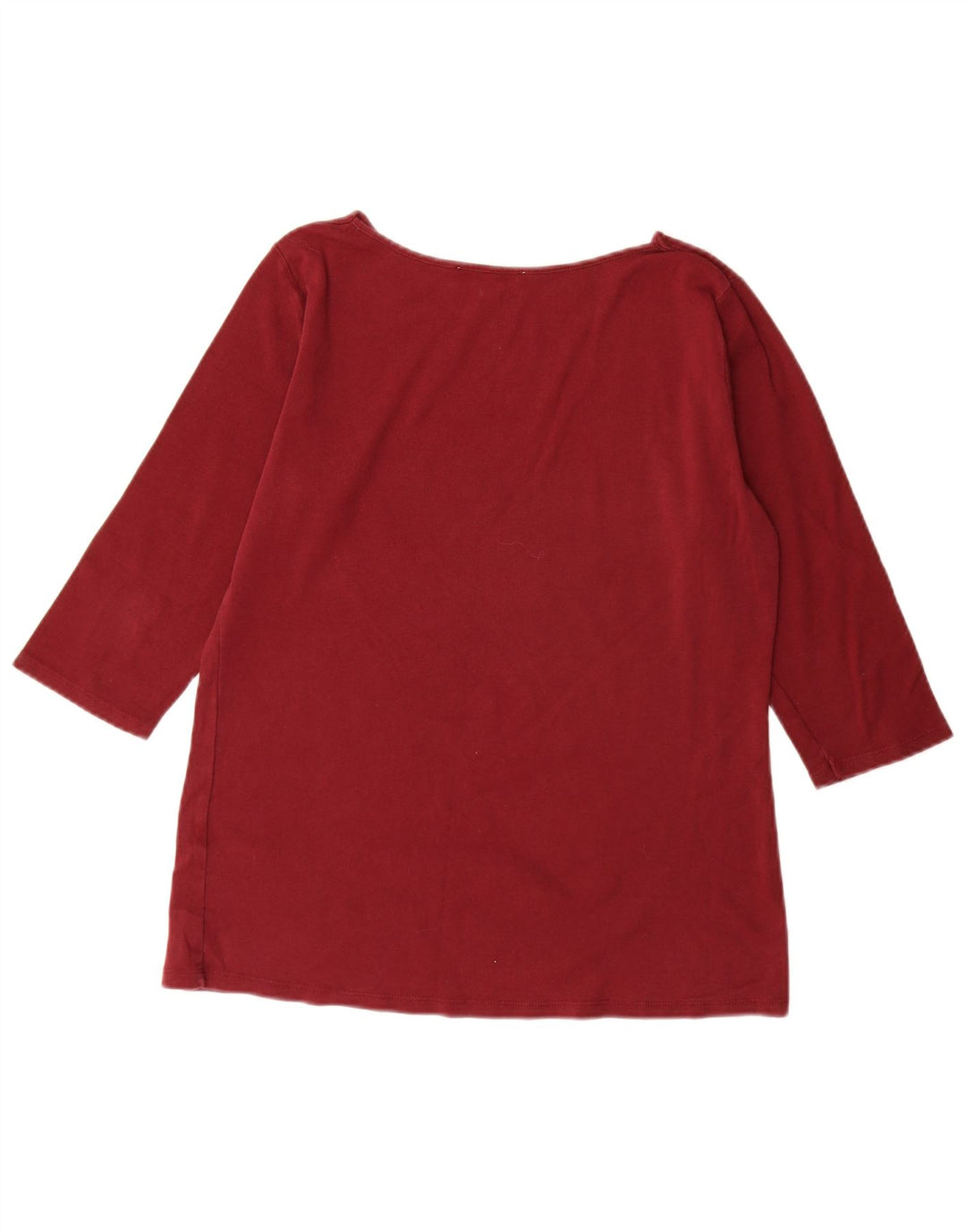 Top Zara Donna Manica 3/4 UK 18 XL Rosso