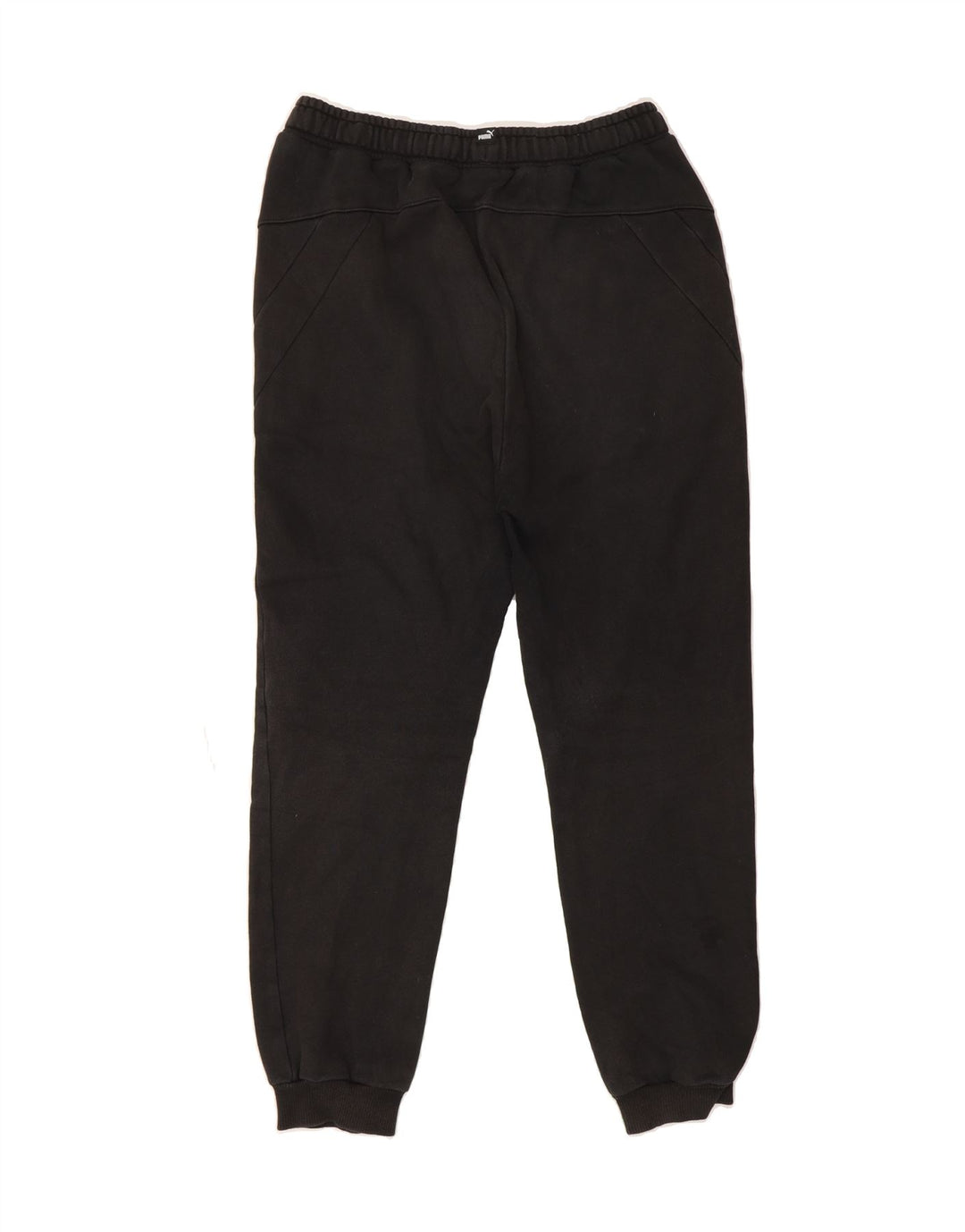PUMA Boys Tracksuit Trousers Joggers 13-14 Years  Black Polyester Vintage Puma and Second-Hand Puma from Messina Hembry 