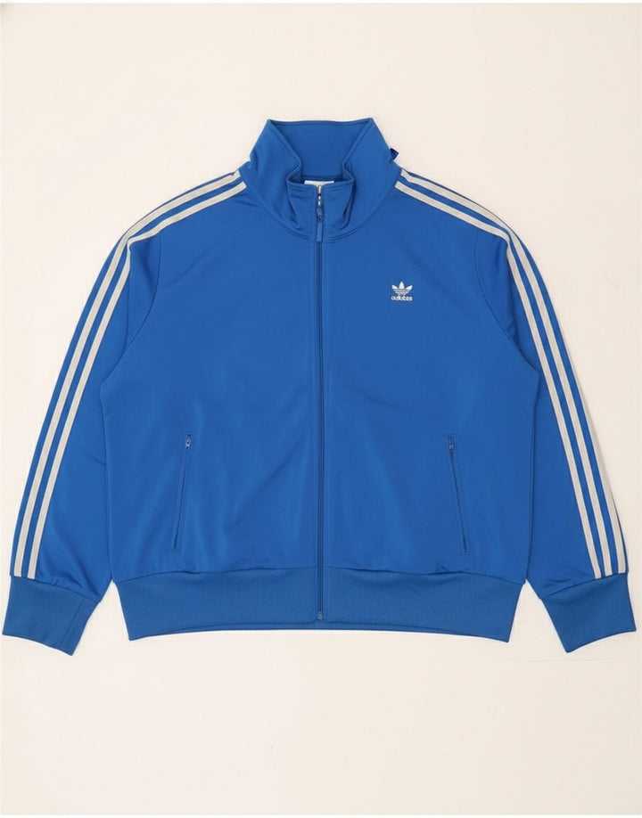 Giacca da ginnastica oversize da donna Adidas UK 28/30 3XL poliestere blu