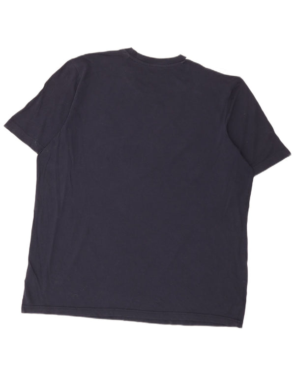 T-shirt da uomo Adidas Top XL blu navy in cotone