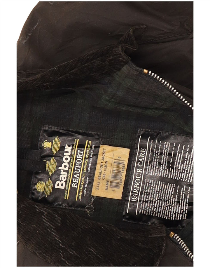 Giacca da uomo Barbour Beaufort vestibilità ampia in cotone cerato EU 48 Marrone medio