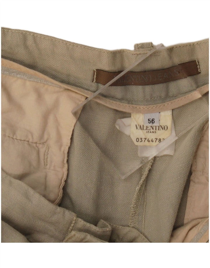 VALENTINO JEANS Pantaloni casual dritti da uomo IT 56 3XL W38 L34 Beige