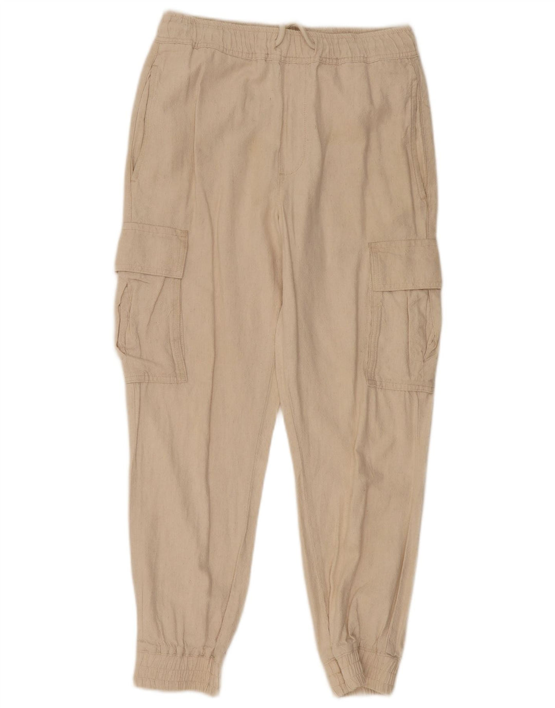 Pantaloni cargo da jogging corti Zara da donna piccoli W30 L25 bianco sporco