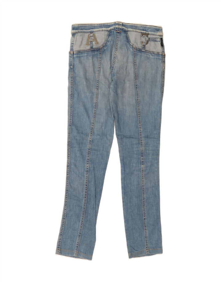 ARMANI Womens Slim Jeans W25 L32 Blue Cotton Vintage Armani and Second-Hand Armani from Messina Hembry 