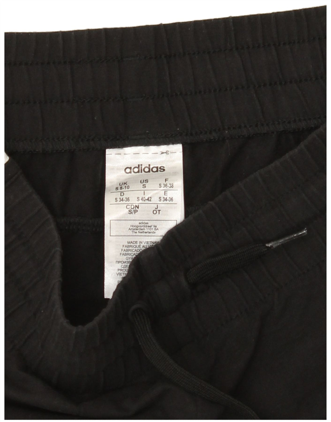 Pantaloncini sportivi ADIDAS da donna UK 8/10 piccoli cotone nero