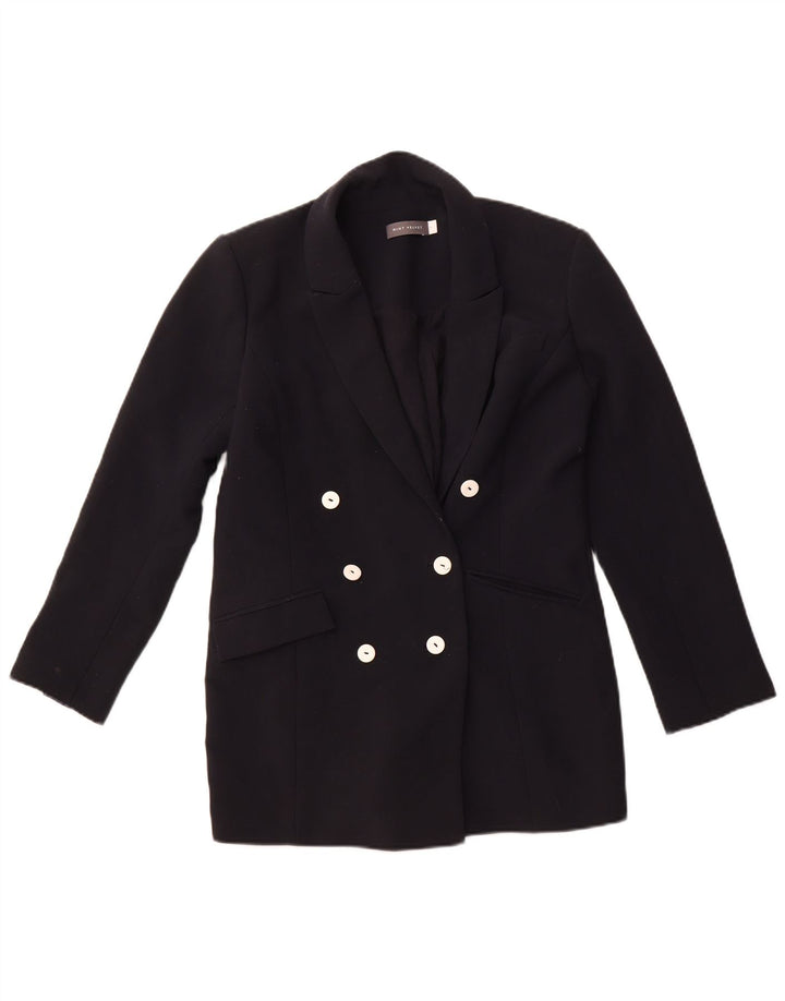 Giacca blazer doppiopetto da donna MINT VELVET UK 8 piccola nera