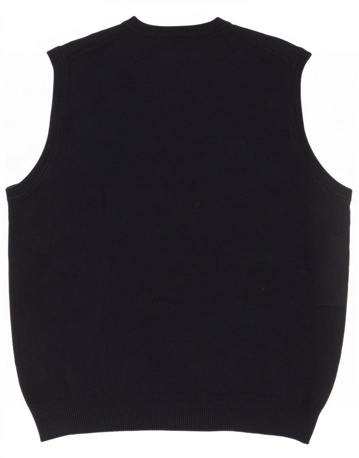 Marks & Spencer Canottiera da uomo blu Harbour Canotta grande in cotone blu scuro