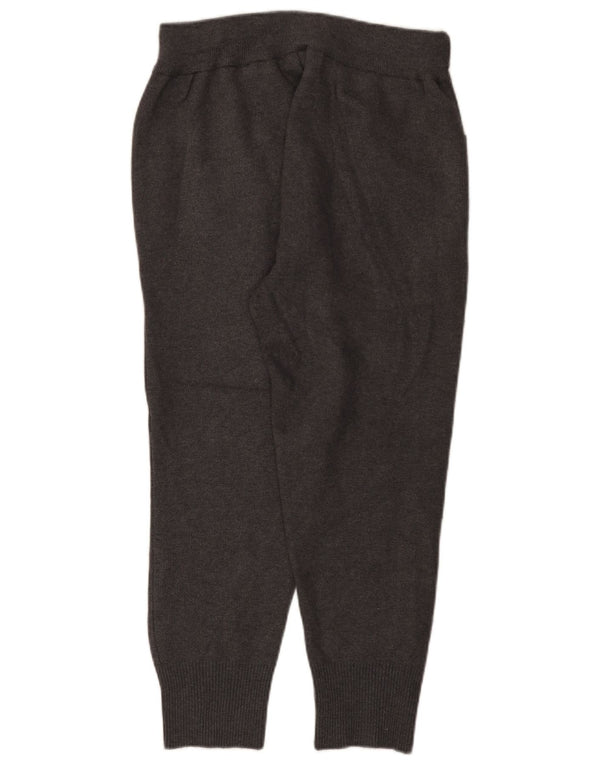Pantaloni casual da jogging in maglia da donna Zara UK 12 medi W28 L24 viscosa grigia