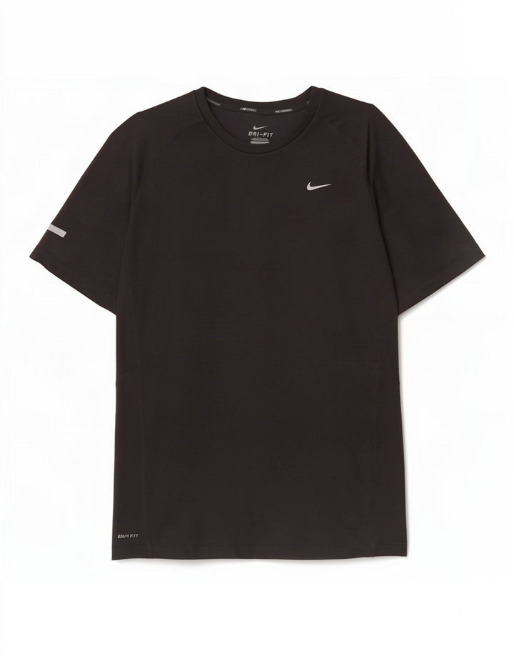 T-shirt Nike Dri Fit da uomo, grande, in poliestere nero