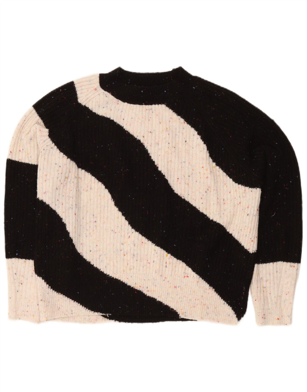 Maglione maglione a collo alto da donna Marks & Spencer UK 14 medio nero