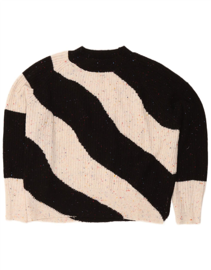 Maglione maglione a collo alto da donna Marks & Spencer UK 14 medio nero