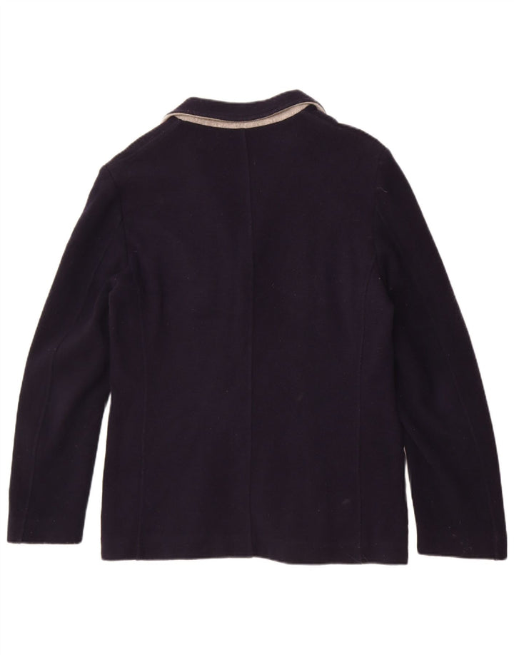 Giacca blazer a 3 bottoni lavorata a maglia da uomo Brooksfield IT 48 blu navy medio