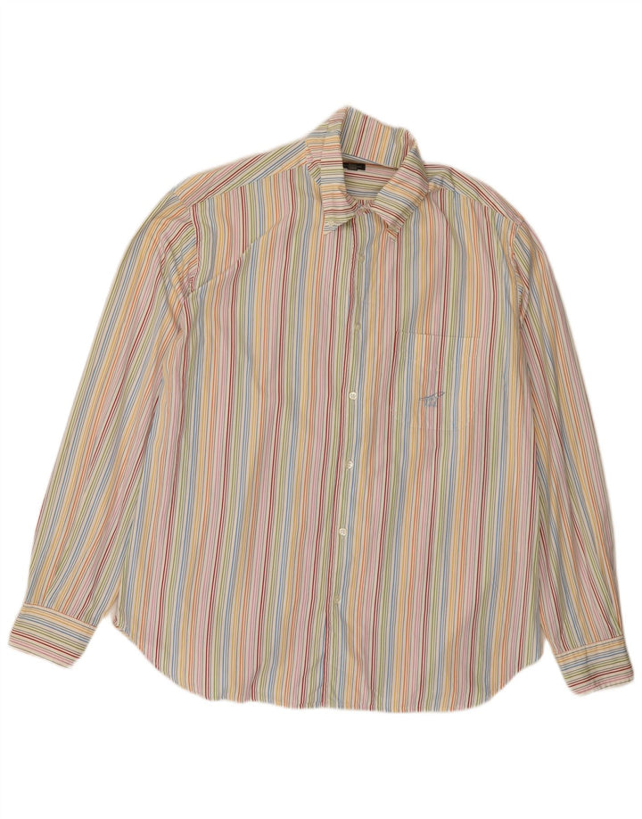 HENRY COTTONS Camicia da uomo taglia 44 XL Cotone gessato multicolore