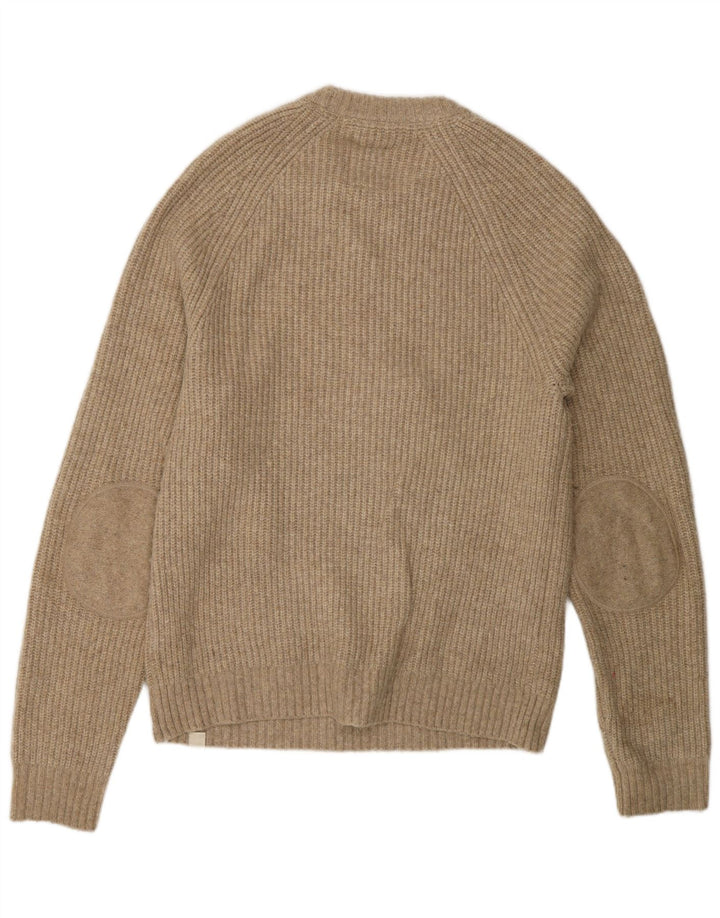 Maglione maglione girocollo da uomo Fat Face Acrilico beige medio
