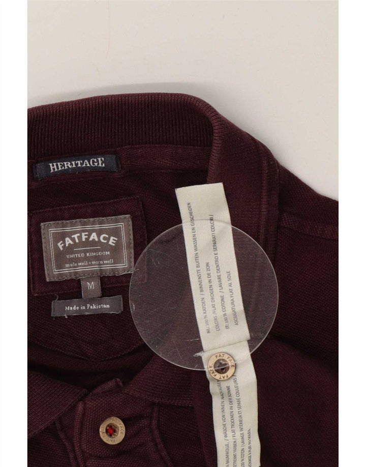 Polo da uomo Fat Face Cotone medio bordeaux