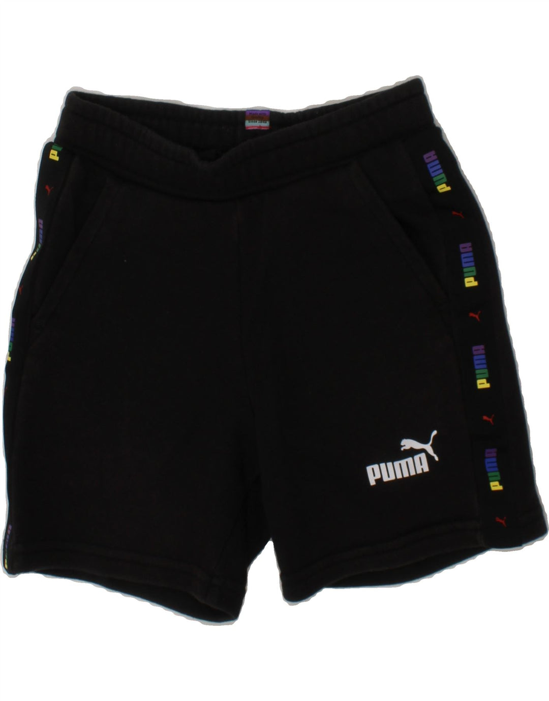 PUMA Boys Graphic Sport Shorts 5-6 Years  Black Cotton Vintage Puma and Second-Hand Puma from Messina Hembry 