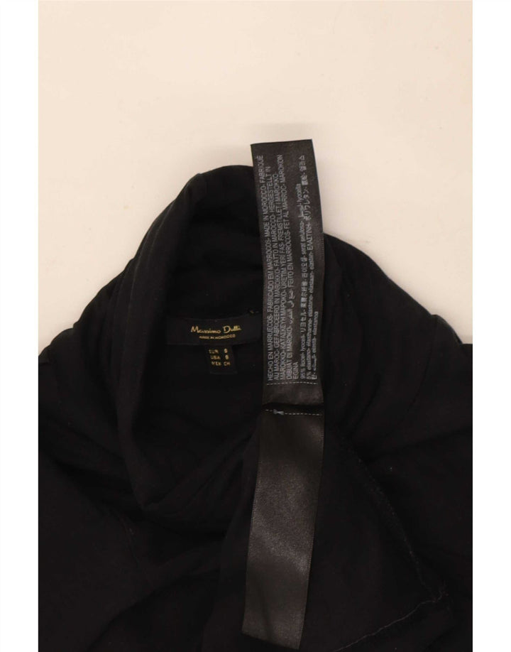 Maglia da donna a maniche lunghe Massimo Dutti UK 8 Small Lyocell nero
