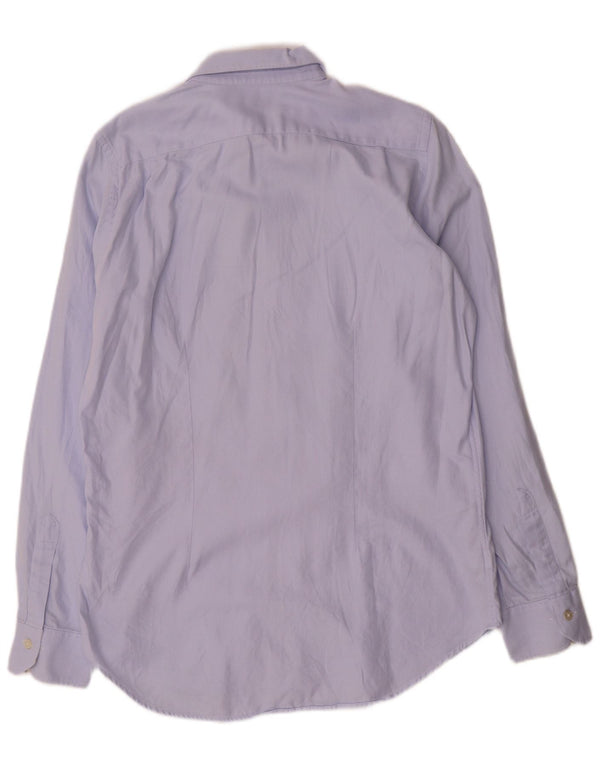 Camicia da uomo Paul Smith taglia 41 16 grande cotone gessato blu