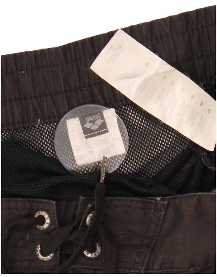 ARENA Pantaloncini da bagno grafici da uomo Poliestere color block medio nero