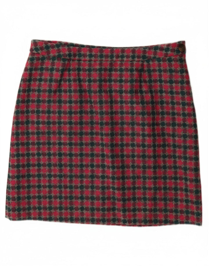 LAURA ASHLEY Minigonna da donna UK 16 Grande W36 Lana maculata multicolore