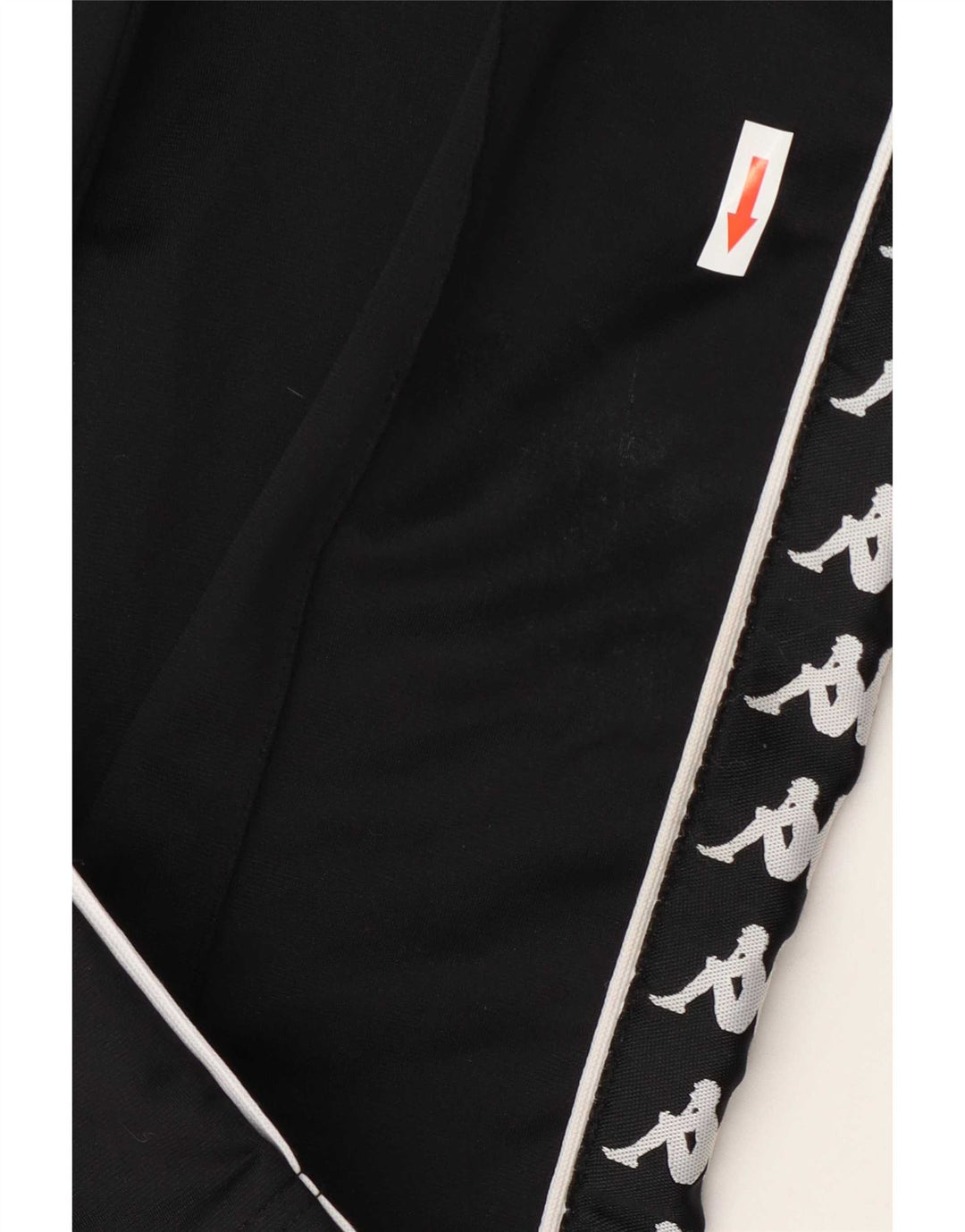 Pantaloni da tuta con grafica Kappa per ragazzi 7-8 anni in poliestere nero