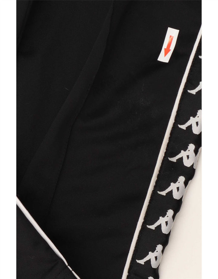Pantaloni da tuta con grafica Kappa per ragazzi 7-8 anni in poliestere nero