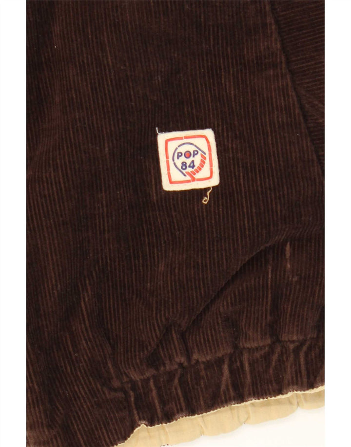 Giacca in velluto a coste reversibile da uomo POP 84 UK 36 piccola marrone