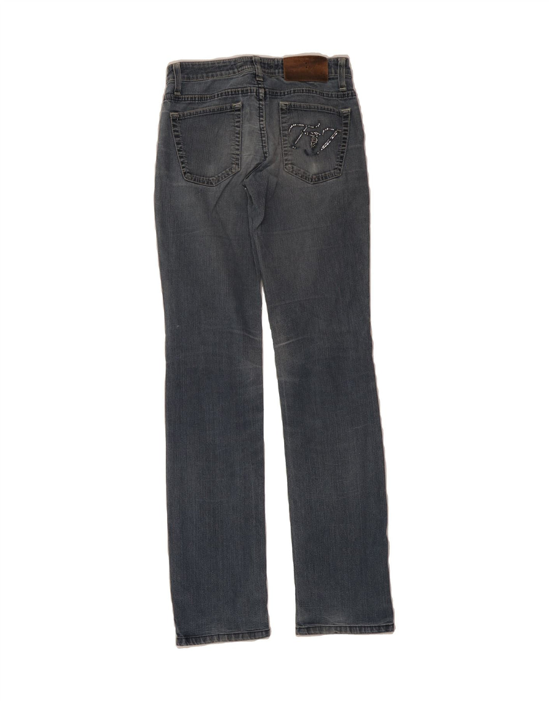 TRUSSARDI Womens Straight Jeans W24 L32 Blue Cotton Vintage Trussardi and Second-Hand Trussardi from Messina Hembry 