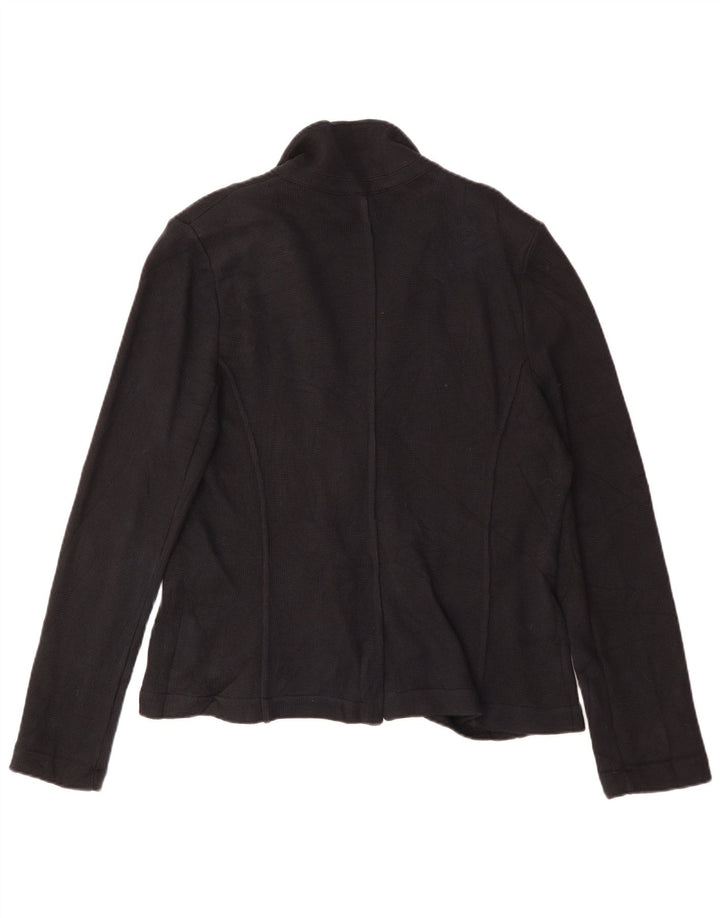 Giacca blazer da donna a 2 bottoni Whistles UK 16 grande cotone nero