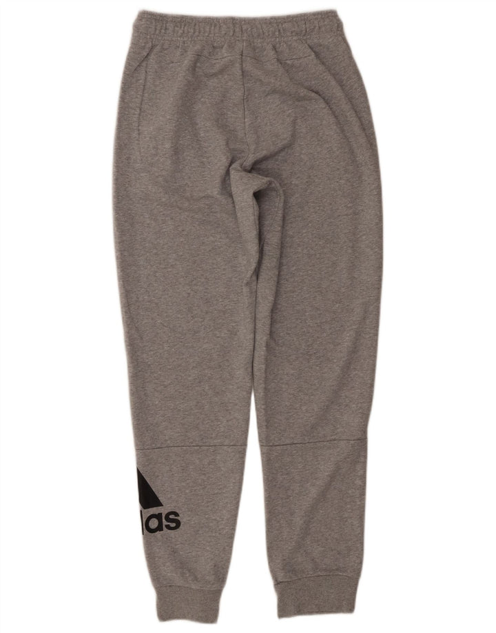 Pantaloni da tuta grafica da uomo Adidas Joggers piccoli in cotone grigio