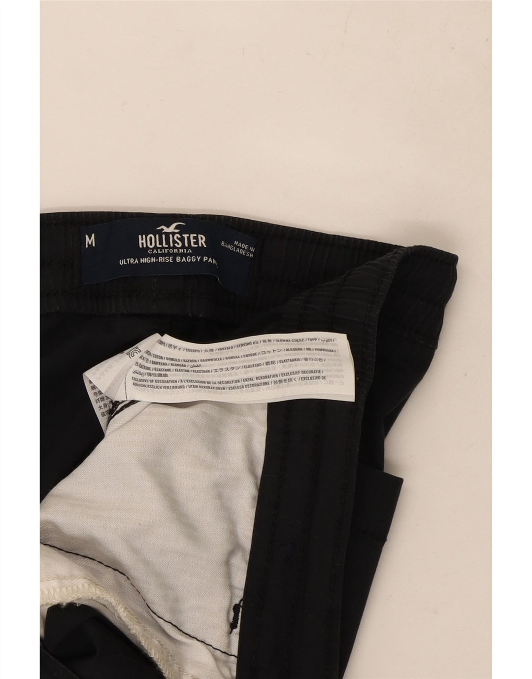 Pantaloni da tuta da donna Hollister Joggers Medium Black Cotton