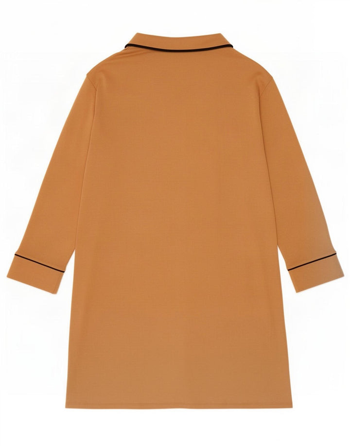 Top cardigan lungo oversize da donna Zara UK 14 Poliestere arancione medio