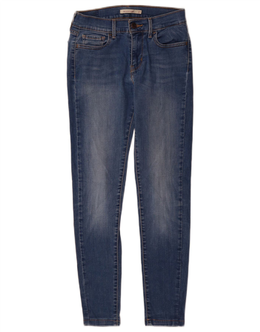 Jeans Levi's 710 Super Skinny da donna W27 L28 Blu