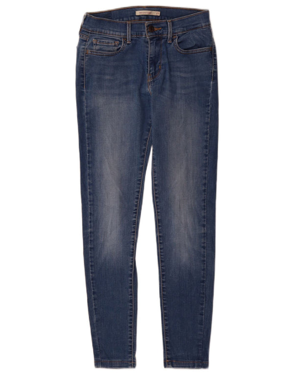 Levi's Womens 710 Super Skinny Jeans W27 L28 Blue