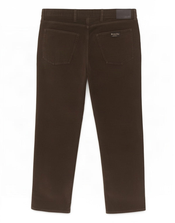 Marks & Spencer Mens Straight Casual Trousers W38 L31 Khaki Cotton