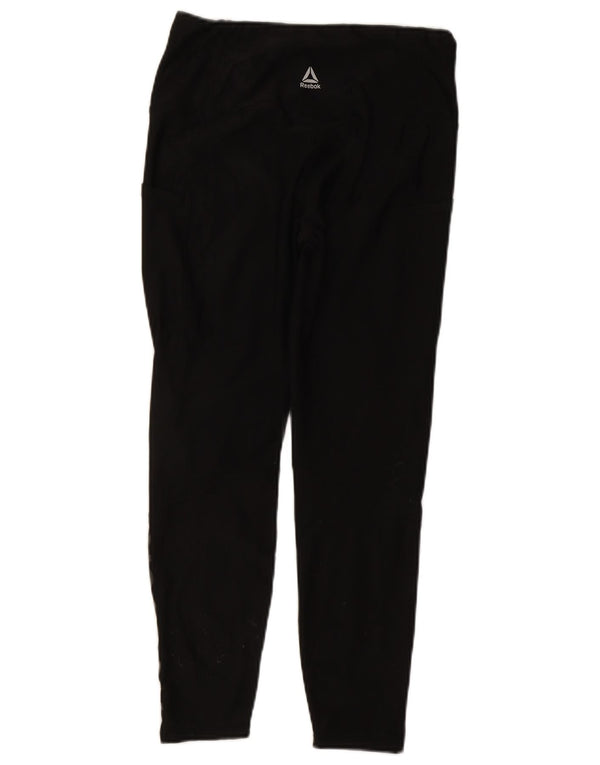 Leggings grafici Reebok da donna UK 12 medio nero