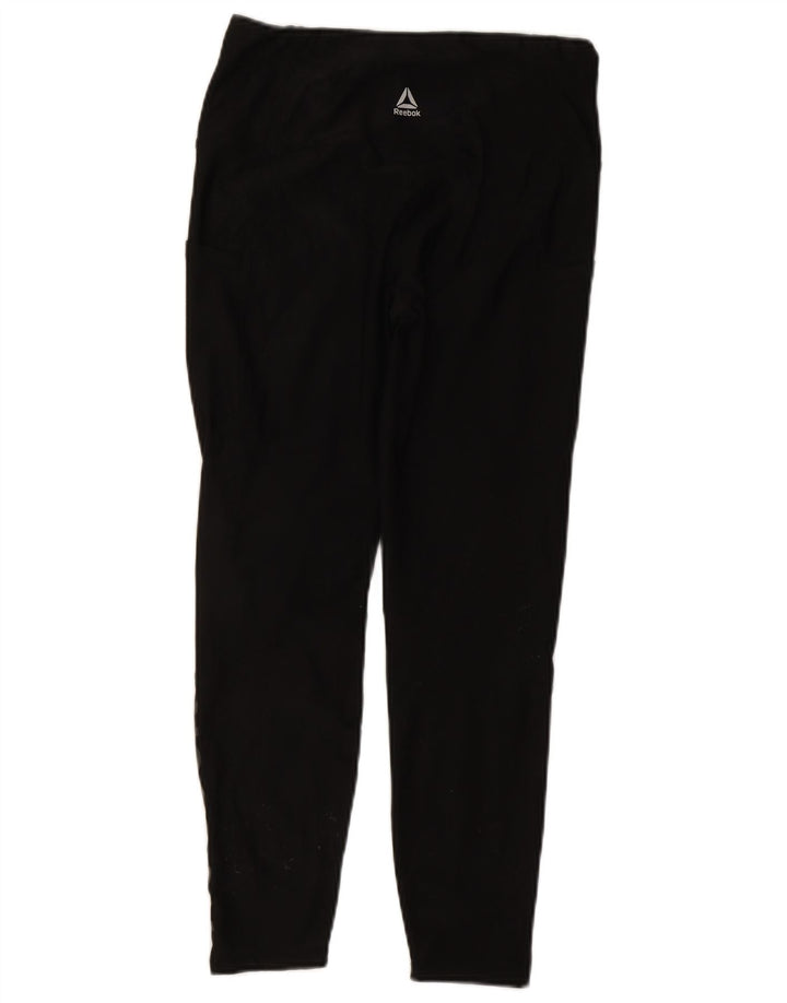 Leggings grafici Reebok da donna UK 12 medio nero